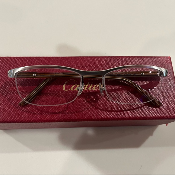 Cartier Silver Unisex Glasses - Picture 7 of 9